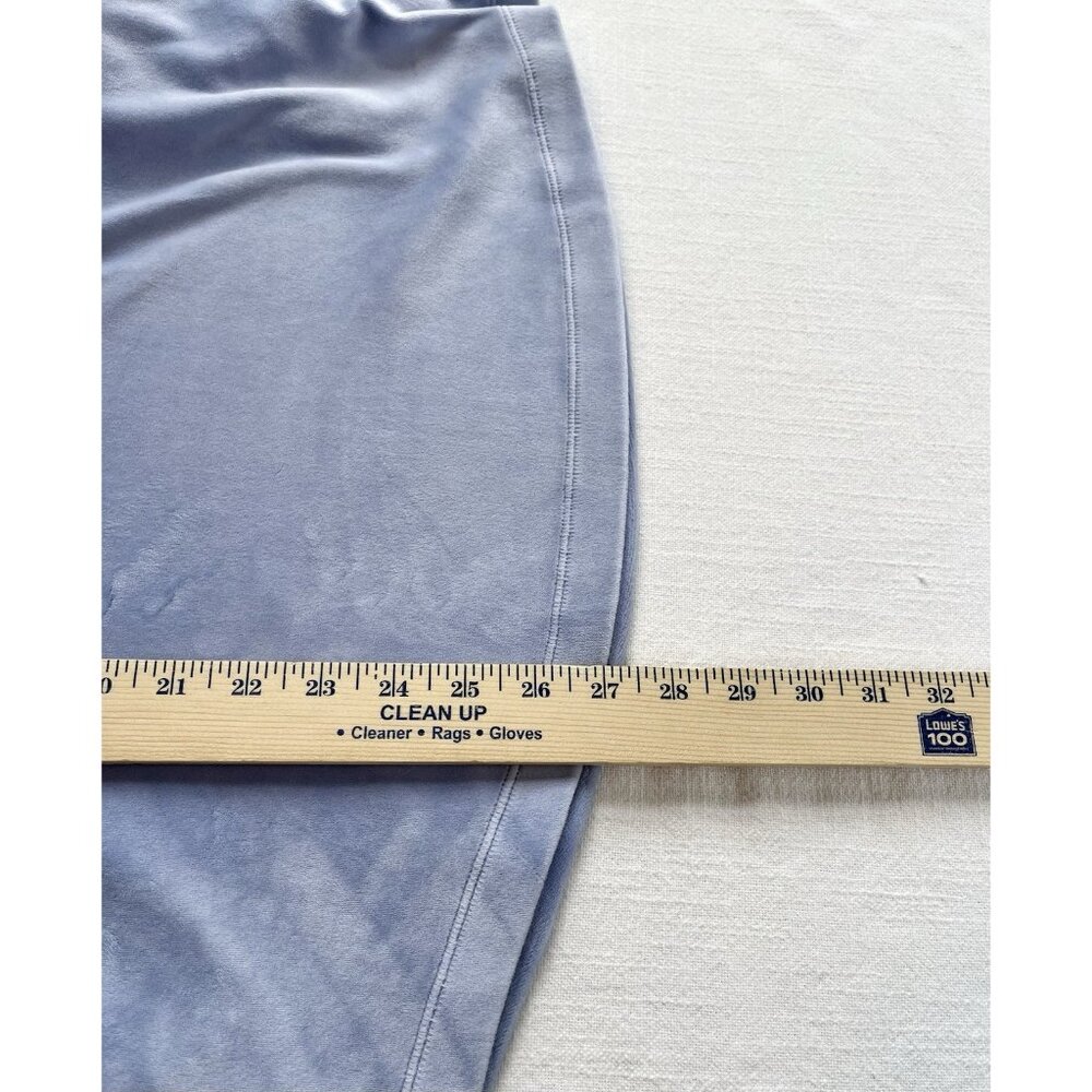 Victoria's Secret LOVE PINK‎ Women’s XS Varsity Sweatshirt Oversized Blue Velour - Picture 11 of 11